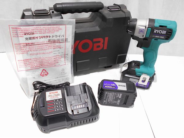 鹿嶋店】【RYOBI (リョービ)】BID-180 18V充電式インパクトドライバは軍手屋鹿嶋店へ♪神栖市・鹿嶋市の中古品買い取りは中古工具専門店の「軍手屋鹿嶋店」にお任せ下さい！  | 工具の買取販売の軍手屋